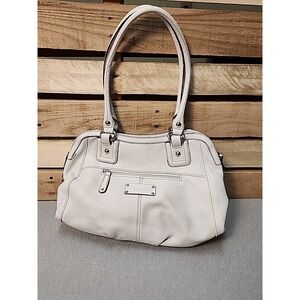 Vintage Tignanello White Leather Shoulder Bag Purse Handbag